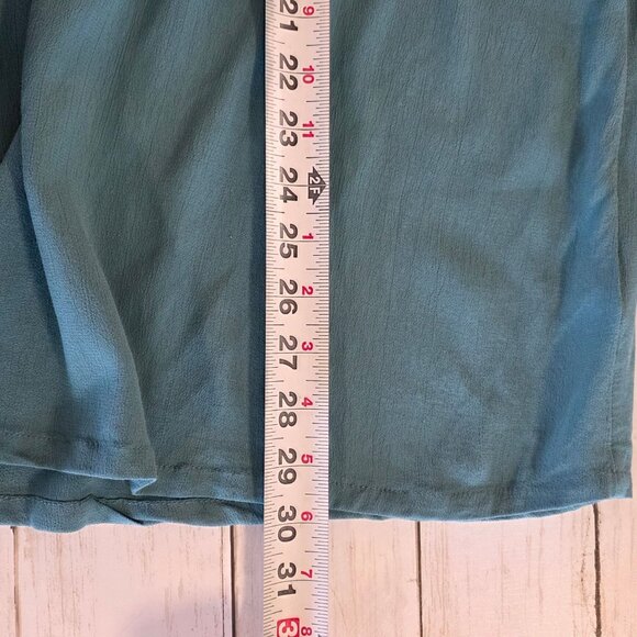 Soft Surroundings Embroidered Teal Tunic Top Feminine Flowy Resort Cottage XL - Picture 6 of 8
